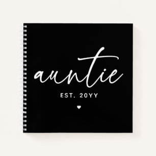 Tante etablierte elegante Typografie Neue Tante Notizbuch