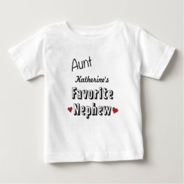 Tante Favorite Nephew Baby T-Shirt personalisiert