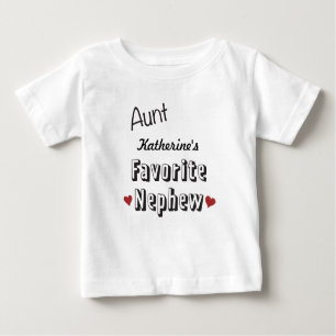 Tante Favorite Nephew Baby T-Shirt personalisiert