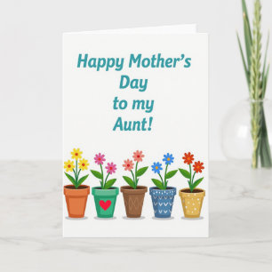 Tante Floral Muttertagskarte Karte