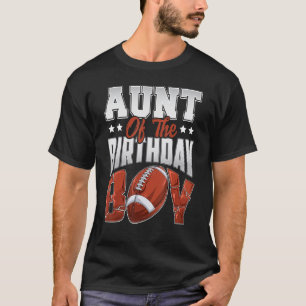 Tante Football Geburtstagsjunge Familie Baller am  T-Shirt