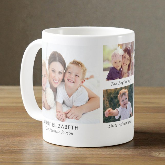 Tante-Foto-Collage Kaffeetasse (Aunt Photo Collage Coffee Mug)
