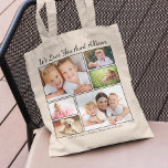 Tante Fotos Personalisiert Tragetasche<br><div class="desc">Geben Sie einer Lieblings-Tante eine individuelle Tasche mit einer 6-Foto-Collage aus ihren Nichten und Neffen,  Familie,  Haustieren,  etc.,  ihren Namen,  "I Liebe You" oder "We Liebe You",  und ob sie als "Tante",  "Tante",  "Tia" usw. bezeichnet wird.</div>