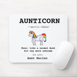 Tante Funny Definition Aunticorn Beste Tante je Mousepad