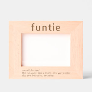 Tante Funny Definition Laser Etted Picture Frame Geätzte Rahmen