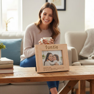 Tante Funny Definition Laser Etted Picture Frame Geätzte Rahmen