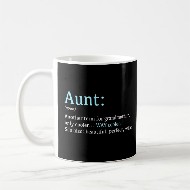 Tante Funny Definition Substantiv Another Term Pul Kaffeetasse (Links)