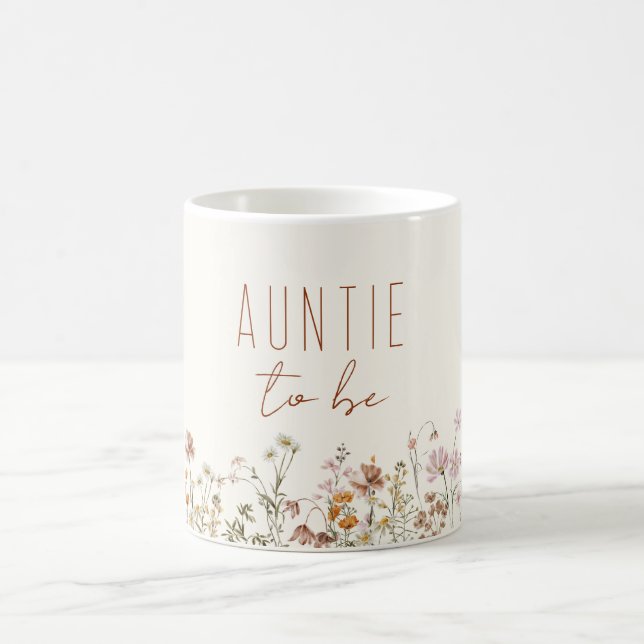 Tante für Wildblume Babydusche Kaffeetasse (Mittel)
