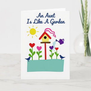 Tante Garten Muttertagskarte Karte
