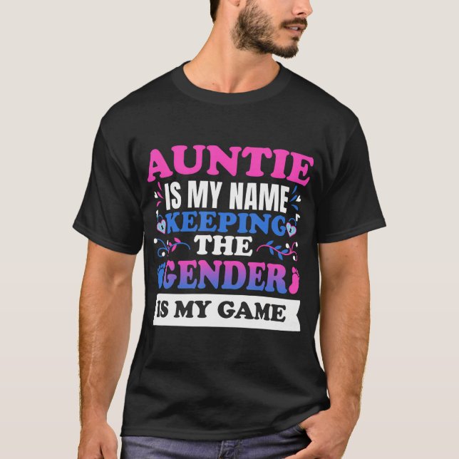Tante Gender Reveal Tante Keeper of the Gender Bab T-Shirt (Vorderseite)