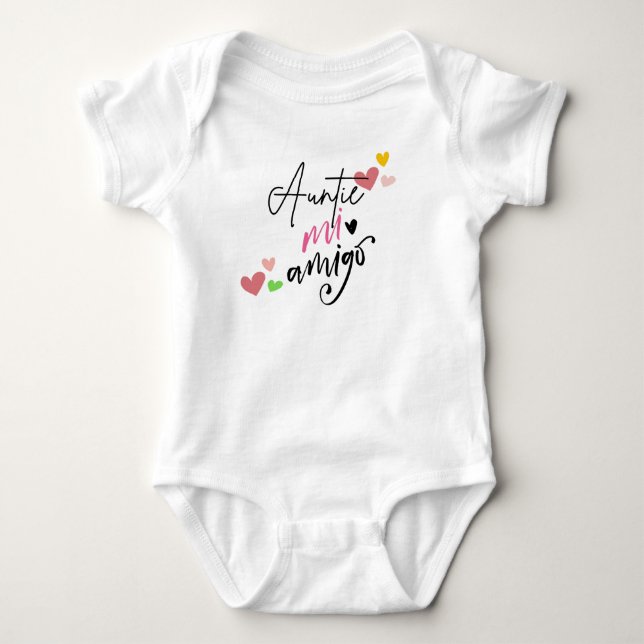 Tante Geschenk Babykleidung für meinen Freund Baby Strampler (Vorderseite)