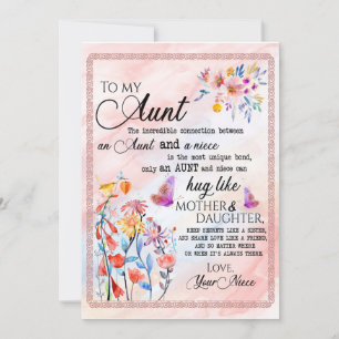 Tante Geschenke  Brief an meine Tante-Liebe aus Gr Einladung