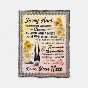 Tante Geschenke  Brief an meine Tante-Liebe aus Gr Fleecedecke