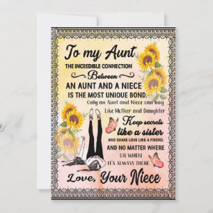 Tante Geschenke Brief an meine Tante Liebe aus N Einladung