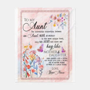 Tante Geschenke   Brief an meine Tante Liebe aus N Fleecedecke