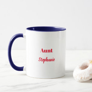 Tante Geschenke Individuelle Name Red Blue Niedlic Tasse
