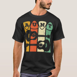 Tante Guitar Retro Pick Tante Gitarre Musiker Retr T-Shirt