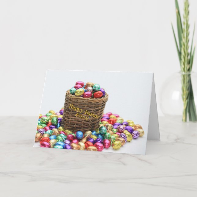 Tante Happy Oaster Feiertagskarte (Vorderseite)