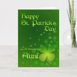 Tante, Happy St Patrick's Day Card Karte