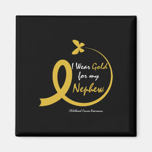 Tante Ich Trage Gold Für Meinen Neffen Kinderkrebs Magnet