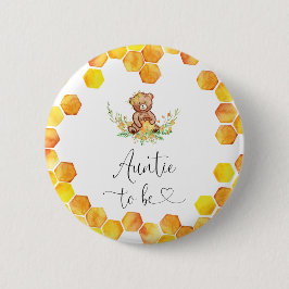 Tante ist der Knopf für Honigbären Button