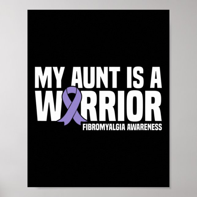 Tante ist ein Kriegerfibromyalgie-Bewusstsein Poster (Vorne)