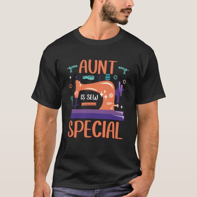 Tante ist nähen Special Seamstress Quilting Puff T-Shirt (Vorderseite)
