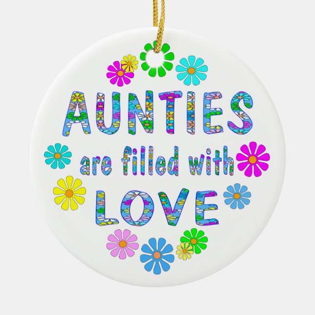 Tante Keramik Ornament (Vorne)