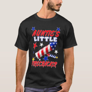 Tante Kleine Firecracker 4. Juli Spaß Kinder Bi T-Shirt