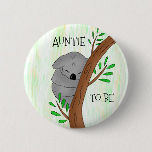 Tante   Koala Babydusche Button