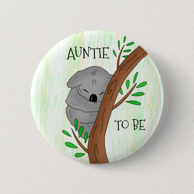 Tante | Koala Babydusche Button (Vorderseite)