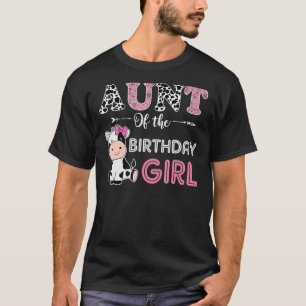 Tante Kuh Landwirtschaft Geburtstag Mädchen Barnya T-Shirt