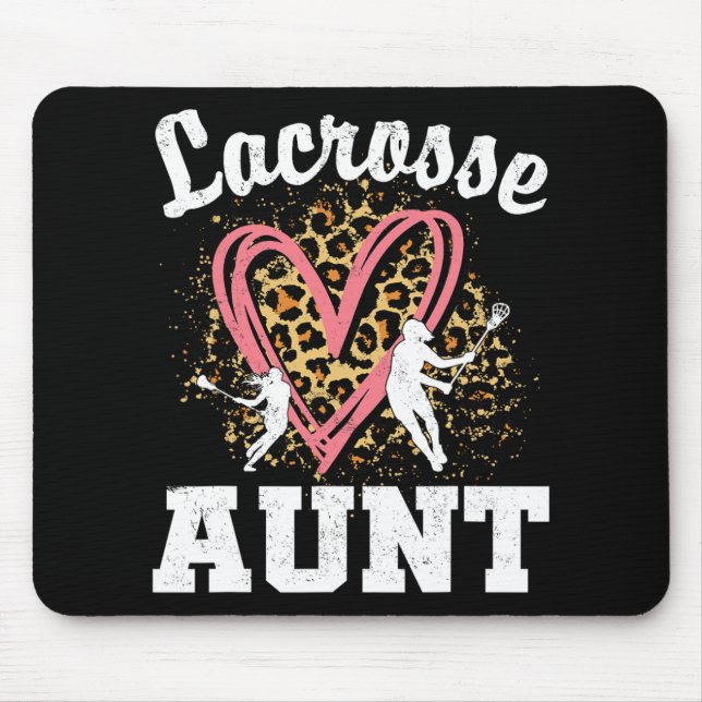 Tante Leopard Herzerreißfamilie Mousepad (Vorne)