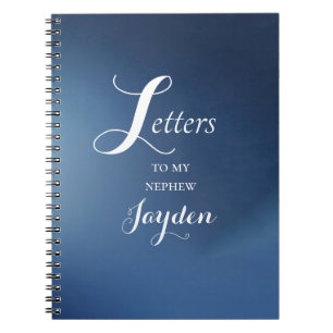 Tante Letters zu meinem Nephew Blue Ombre Notebook Notizblock