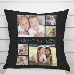 Tante Liebe Sie Foto Collage Black Kissen<br><div class="desc">Geben Sie der weltbesten Tante ein lustiges Foto-Geschenk. Dieses schwarze Kissen zeigt eine 8-Foto-Collage ihrer Nichten und Neffen,  ihre Namen und "Weltbeste Tante" und ob sie in der modernen weißen Typografie "Tante",  "Tia" usw. genannt wird.</div>