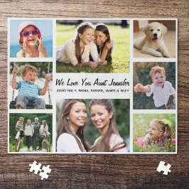 Tante Liebe Sie Foto Collage Puzzle