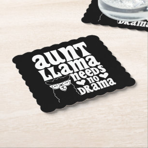 Tante Llama braucht keine Drama Tante Geburtstag F Untersetzer