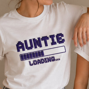 Tante Loading Schwangerschafts-Enthüllungs-Shirt T-Shirt