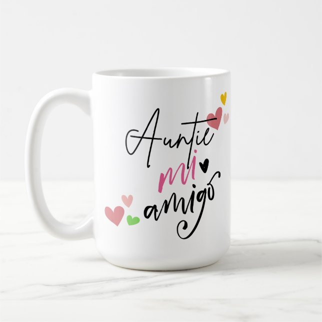 Tante mein Freund Babykleidung Geschenk Kaffeetasse (Links)