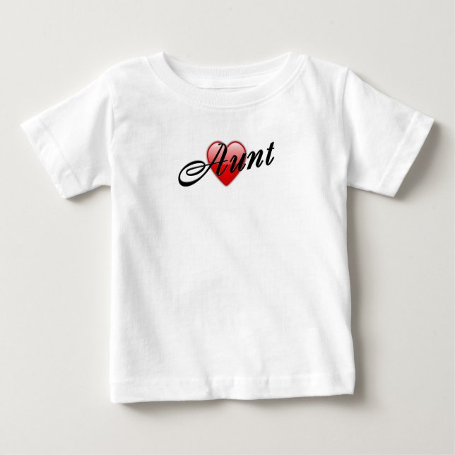 Tante mit Herz-Grafik Baby T-shirt (Vorderseite)