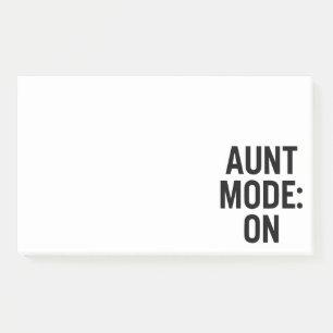 Tante Mode On - Funny Family Spaß Post-it Klebezettel