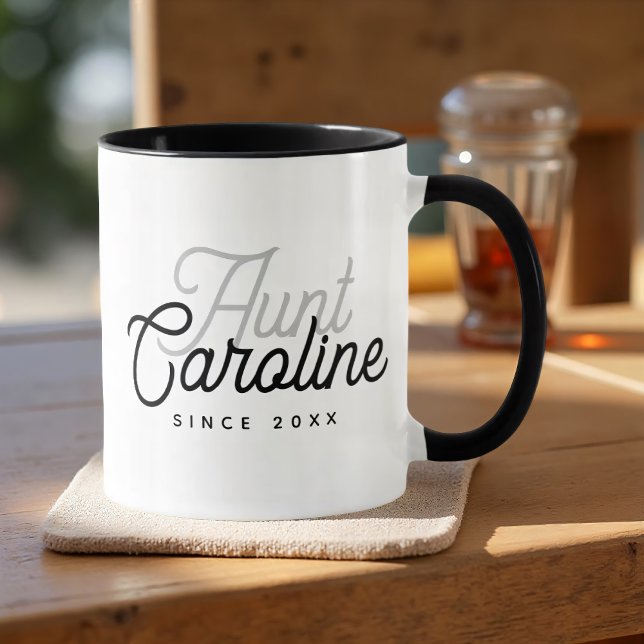 Tante Modern Einfach Elegant Chic Tasse (Von Creator hochgeladen)