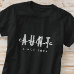 Tante Moderne Elegante Einfache Minimalistische El T-Shirt<br><div class="desc">Dieses einfache und moderne Design besteht aus san-Serifentypografie.</div>
