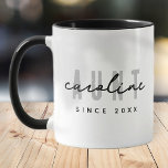 Tante Moderne Elegante Einfache Minimalistische El Tasse<br><div class="desc">Dieses einfache und moderne Design besteht aus san-Serifentypografie.</div>