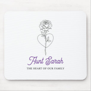 Tante Mouse Pad - Das Herz unserer Familie Mousepad