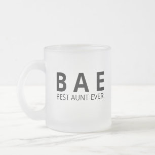 Tante-Mug Bestes-Tante-aller-Zeiten, BAE-Tante-Mug Mattglastasse