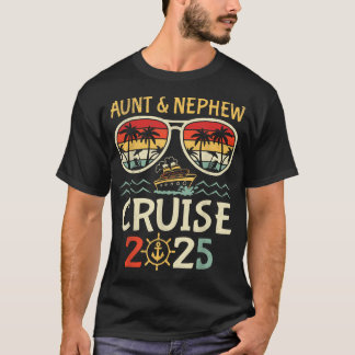Tante Neffe Kreuzfahrt 2025 Tropischer Urlaub T-Shirt