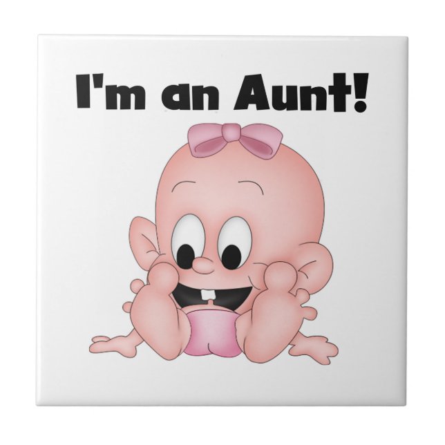 Tante New Niece T - Shirt und Geschenke Fliese (Vorderseite)