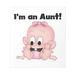Tante New Niece T - Shirt und Geschenke Notizblock