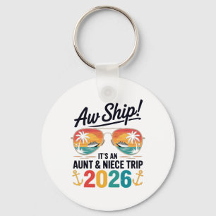 Tante Nichte Kreuzfahrt-Trip 2026 Sommerferien Pas Schlüsselanhänger